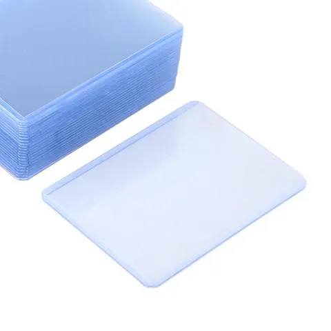 Protetores de plástico transparentes para cartas de coleção, pacote com 25 unidades, para cartas de beisebol, futebol e hóquei, estojo portátil para colecionadores.