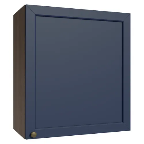 Armário Aéreo 60 cm 1 Porta Rustic/Azul Vik Madesa