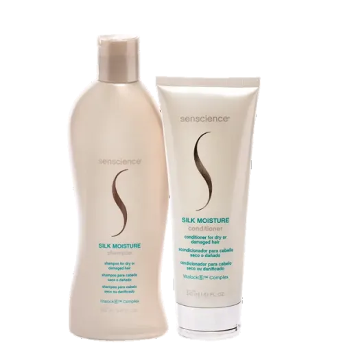 Kit Senscience Silk Moisture Shampoo 280ml e Condicionador 240ml