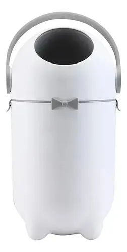 Lixeira Antiodor com Tampa Giravel 10 Litros - Branca
