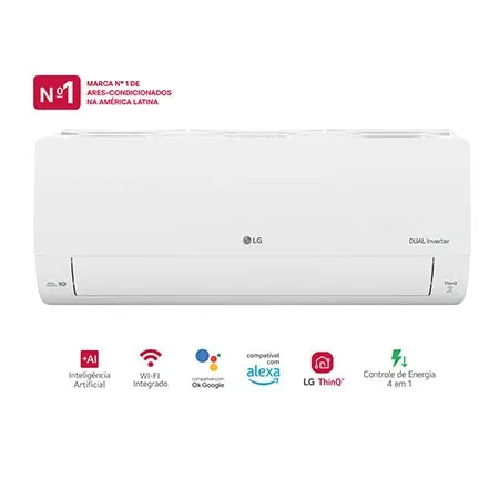 Ar-Condicionado LG Dual Inverter AI Voice 12.000 BTU Frio 220V - S3-Q12JA31J