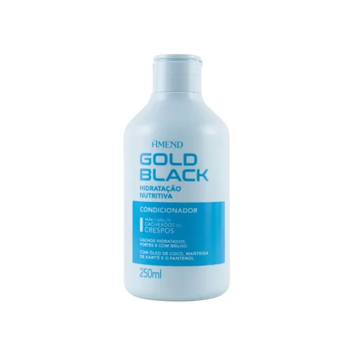 Condicionador Amend Gold Black Hidratação Nutritiva 250 ml