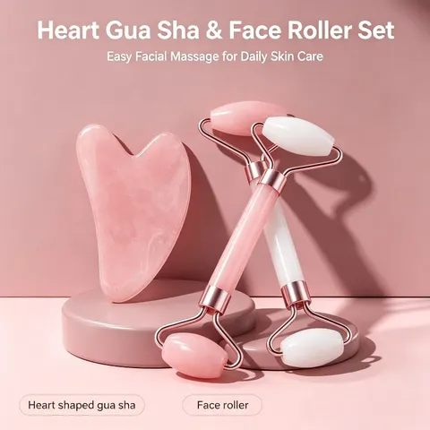 Rolo para Rosto, Pescoço e Olhos, Instrumento de Massagem Facial em Resina, Placa de Raspagem para Cuidados com a Saúde, Ferramentas de Beleza e Cuidados com a Pele