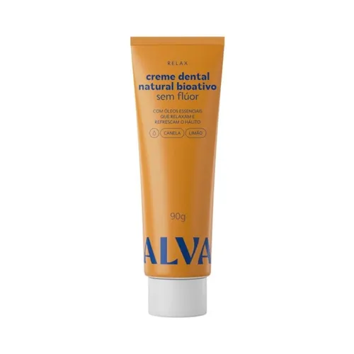 Creme Dental Alva Vegano Relax Limão e Canela 90g
