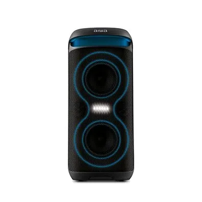 Caixa de Som Amplificada AIWA Party Box AWS-PB-08, 200W RMS, Bluetooth, Bivolt, Preto - AWS-PB-08