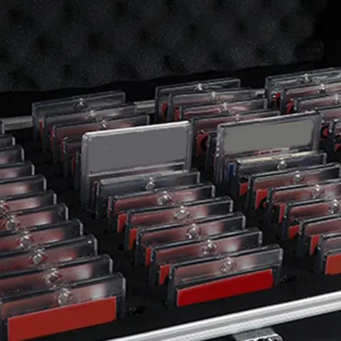 Caixa de Armazenamento de Cartas Grande com Espuma Macia para Cartas PSA BGS, Organizador de Colecionador 35PT com Etiqueta para Cartas Pokémon e Caixas