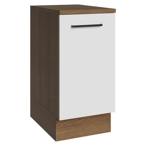 Balcão Madesa Agata 40 x 60 cm 1 Porta (Com Tampo) Rustic/Branco