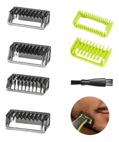 Kit Pentes para Barbeador Philips OneBlade: 6 Cabeças Guia de Plástico