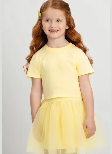 Blusa Infantil com Strass para Menina Amarelo