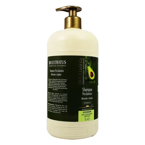 Shampoo Pós-Química Abacate e Jojoba Bio Extratus 1 Litro