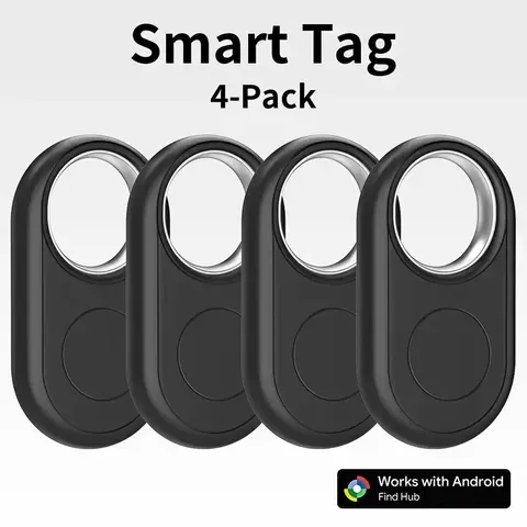 Pacote de 1/2/4 unidades de Localizador de Posição Remota, compatível com o Google Find Hub, Etiqueta de Rastreamento de Localização, Localizador de Animais de Estimação para Pixel Xiaomi Moto GMS
