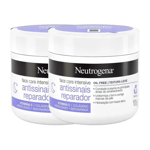 Kit Hidratante Facial Neutrogena Face Care Intensive Antissinais Repar
