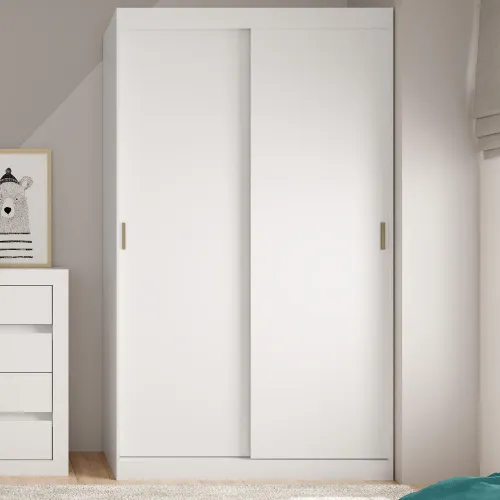 Guarda Roupa Infantil 2 Portas 2 Gavetas Branco Carraro Noah
