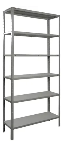 Estante Armário Prateleira de Aço 6 Bandejas Organizador Galvanizada Suporta 150kg 190cm x 90cm x 28cm