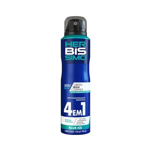 Desodorante Antitraspirante Aerossol Herbíssimo Blue Ice 150ml