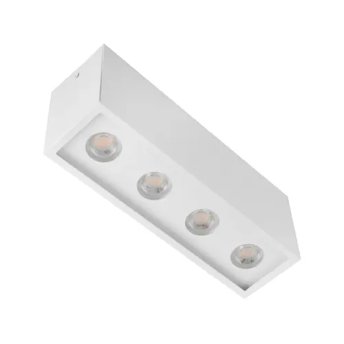 Plafon de Sobrepor Alumínio 19,5x5,5cm Piccolo - BRANCO