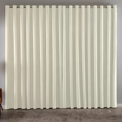 Cortina Blackout em Tecido 3,00x2,80 Corta Luz Cor Palha