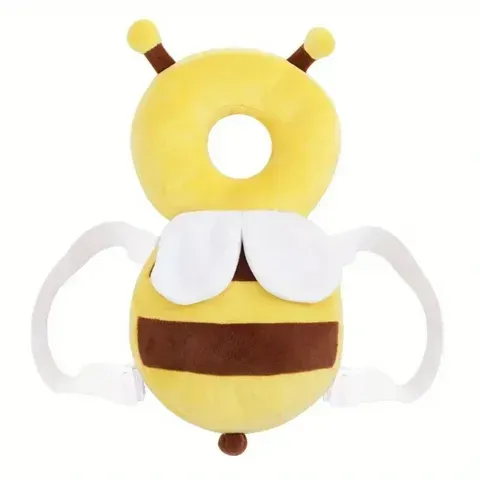Almofada protetora para a cabeça do bebé, que evita quedas, com design de desenho animado, tecido respirável e função de segurança, ideal para bebés que estão a aprender a andar e para proteger a parte de trás da cabeça.