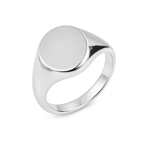 Anel Dedinho Oval 10 mm em Prata 925