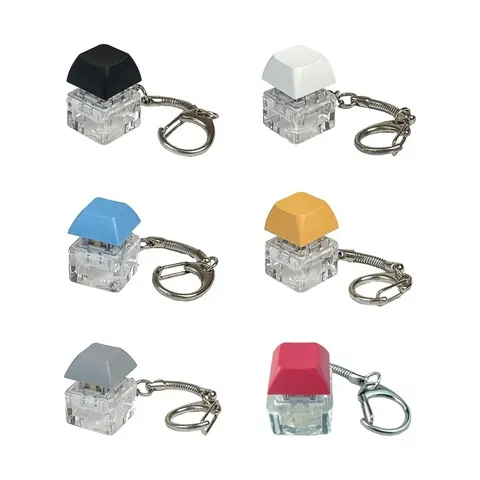 Interruptor chave chaveiro testador de eixo teclado mecânico botão fidget dedo brinquedos alívio do estresse presentes para adultos