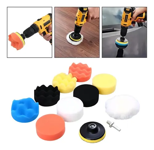 Kit Polimento 3 Polegadas Furadeira / Parafusadeira 11pçs