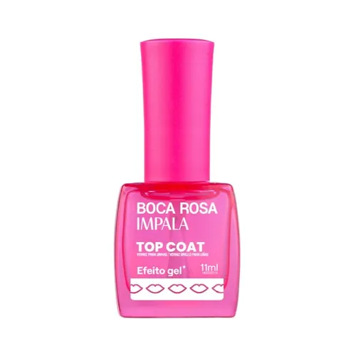 Esmalte Impala Coleção Boca Rosa Top Coat Efeito Gel