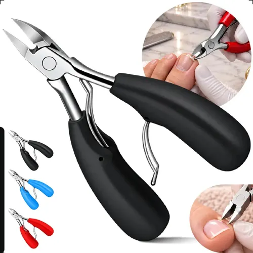 Alicate Cortador de Unha Cuticula Desencravador Profissional Manicure Pedicure Pé e Mão Marca Edicasa