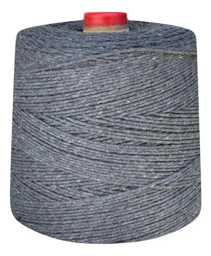 Linha de Crochê Colorida Eco Brasil 6 Fios 1 Kg Barbante Cor Chumbo