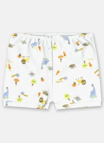 Short Bebê Menino em Suedine Essentials Branco