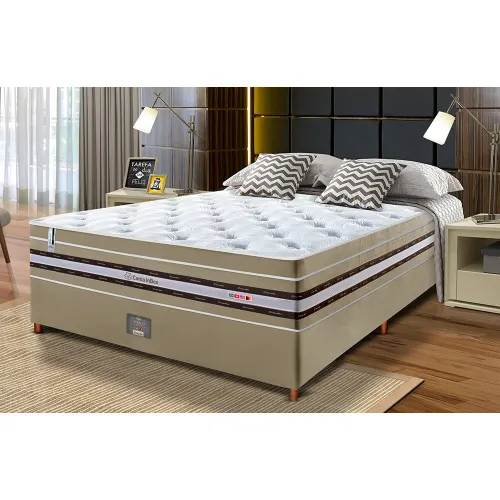 Conjunto Cama Box de Molas Ensacadas Cama inBox Select Euro Soft