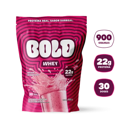 BOLD WHEY MOUSSE DE MORANGO (900g)