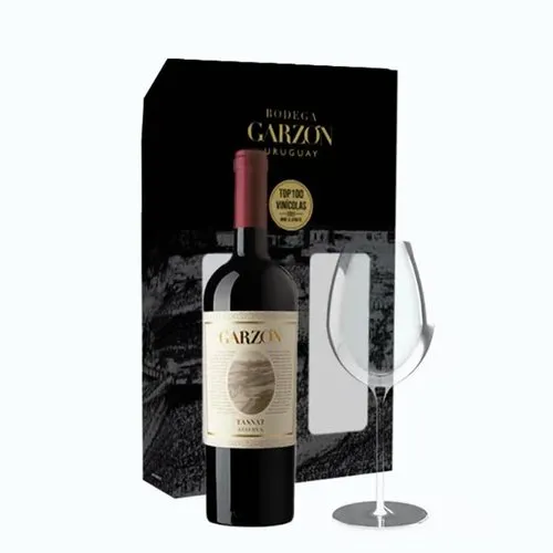 Kit Vinho Uruguaio Bodega Garzon 750ml com Taça