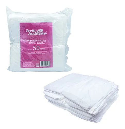 Kit 50 Capas de Corte de Cabelo Química Tintura Descartáveis