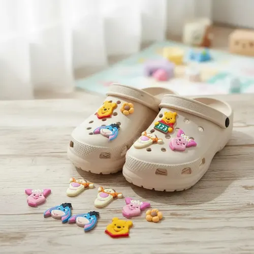 Pins Botton para Crocs Calçado Ursinho dos Desenhos Animados Colorido Ursinho Pooh