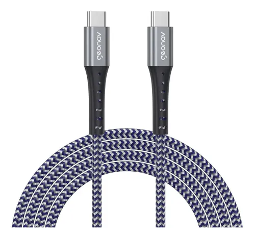 Geonav UCC05k Cabo Tipo C para Usb-c 2.0 Kevlar Carreg Rápido 2m
