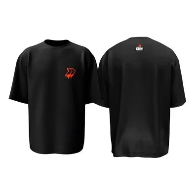 Camiseta KaBuM! Esports Oversized Setas Escorridas Preta M - KETP003M