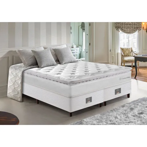 Cama Box Colchão + Box Molas Ensacadas Cama inBox Confort Snow