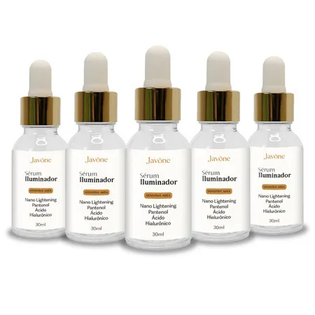5un Sérum CLAREADOR Íntimo Javône – Nano Lightening, Pantenol e Ácido Hialurônico | 30ml