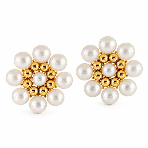 Brinco em Ouro 18k com Pérolas