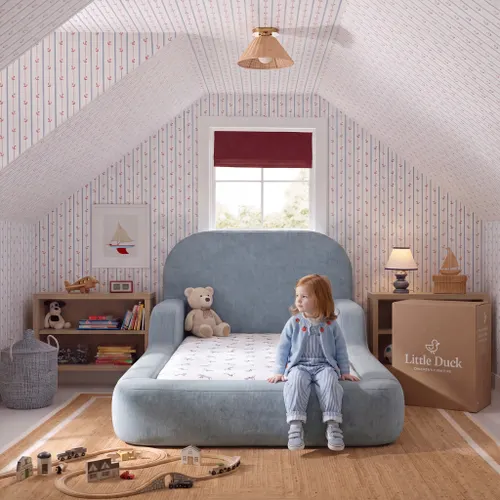 Cama Montessoriana Solteiro - Azul Claro | Little Duck