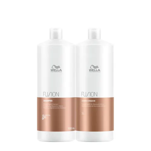 Kit Wella Professionals Fusion Salon Duo Shampoo e Condicionador 1 Litro
