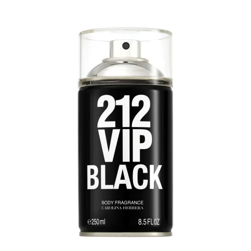 Body Spray Masculino Carolina Herrera 212 Vip Men Black 250ml