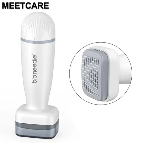 1/2/4/6 unidades Bio Derma Stamp 0.2mm 120 pinos Caneta de Microagulhamento com Agulha Ajustável para Barba e Cabelo, Dermastamp para Cuidados com a Pele