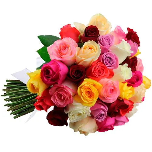 Buquê de 42 Rosas Coloridas