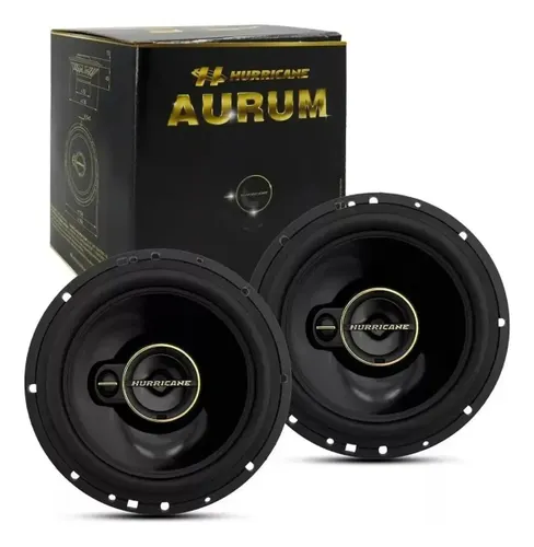 Par de Alto Falante Hurricane Triaxial Aurum A6t 6 Pol 120w RMS 240w max
