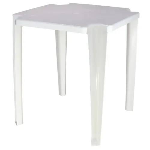 Mesa Plástica Quadrada Tramontina 92315010 Noronha Branca Branco