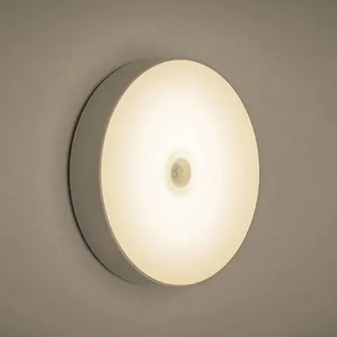 Lâmpada Noturna LED Recarregável, Lâmpada de Mesa com Sensor de Movimento e Luz Branca Magnética para Leitura em Dormitórios de Estudantes