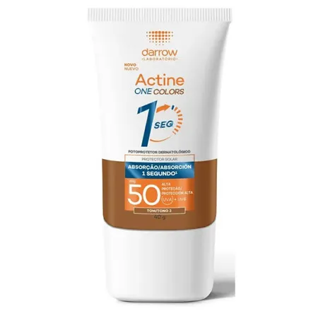 Protetor Solar Actine One Colors FPS 50 Tom 3 com 40g