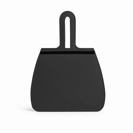 Porta Lixo Preto Lixeira para Carro Couro Sintético 