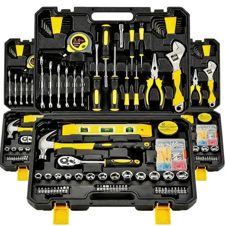 Kit Ferramentas Mecânica 108 Peças Profissional Completo Jogo de Chaves Soquete com Maleta Resistente
